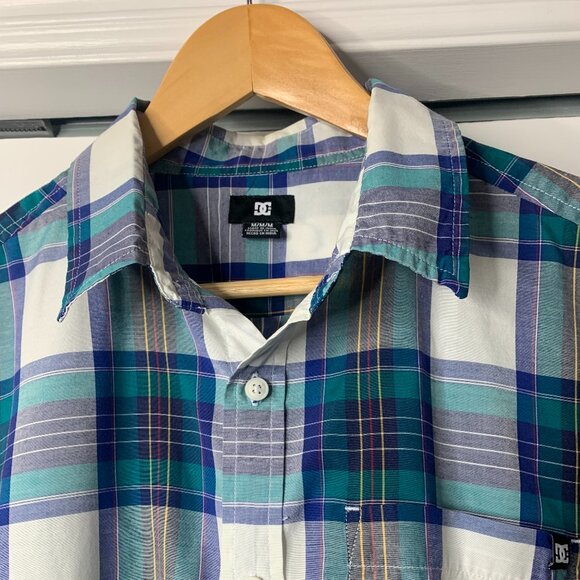 Dolce & Gabbana Men’s Short Sleeve Plaid Shirt – Medium - Picture 4 of 8